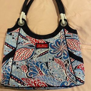 Vera Bradley canvas rope bag